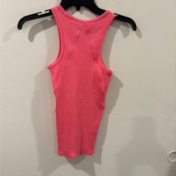 Pink Ribbed Tank Top 2 - Picture 7 of 13
